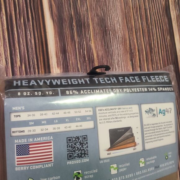 XGO Sleep Shirt Mens 2XL Zip-Mock Phase 4 Heavyweight Tan 4P11DQ-499 Made In USA - Picture 8 of 10